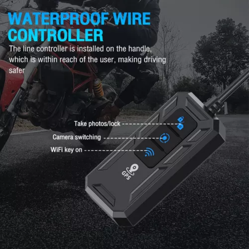 Motorcycle Camera 1080P WIFI GPS DVR Handlebar Fixing 3" Motorbike DVR Dash Cam - Picture 11 of 18