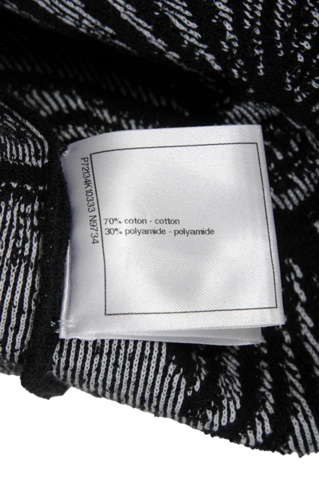 Felpa con cappuccio Chanel donna logo CC Lion Sea taglia 40 grande nero bianco pullover giacca