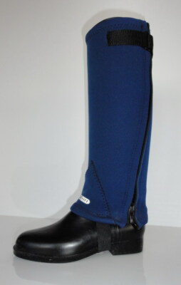 Kitt Neopren Stretch leicht Winter warm half chaps blau XXS XS S M L XL