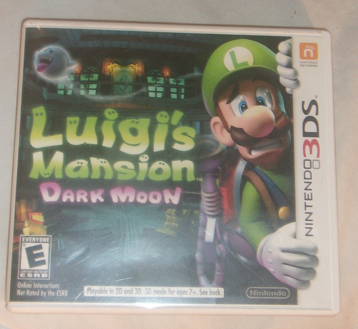 FUN VIDEO GAME FOR NINTENDIO 3DS LUIGI'S MANSION DARK MOON IN GOOD