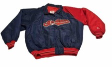 Vintage Cleveland Indians Starter Jacket Men XL 90s Bomber Diamond Collection