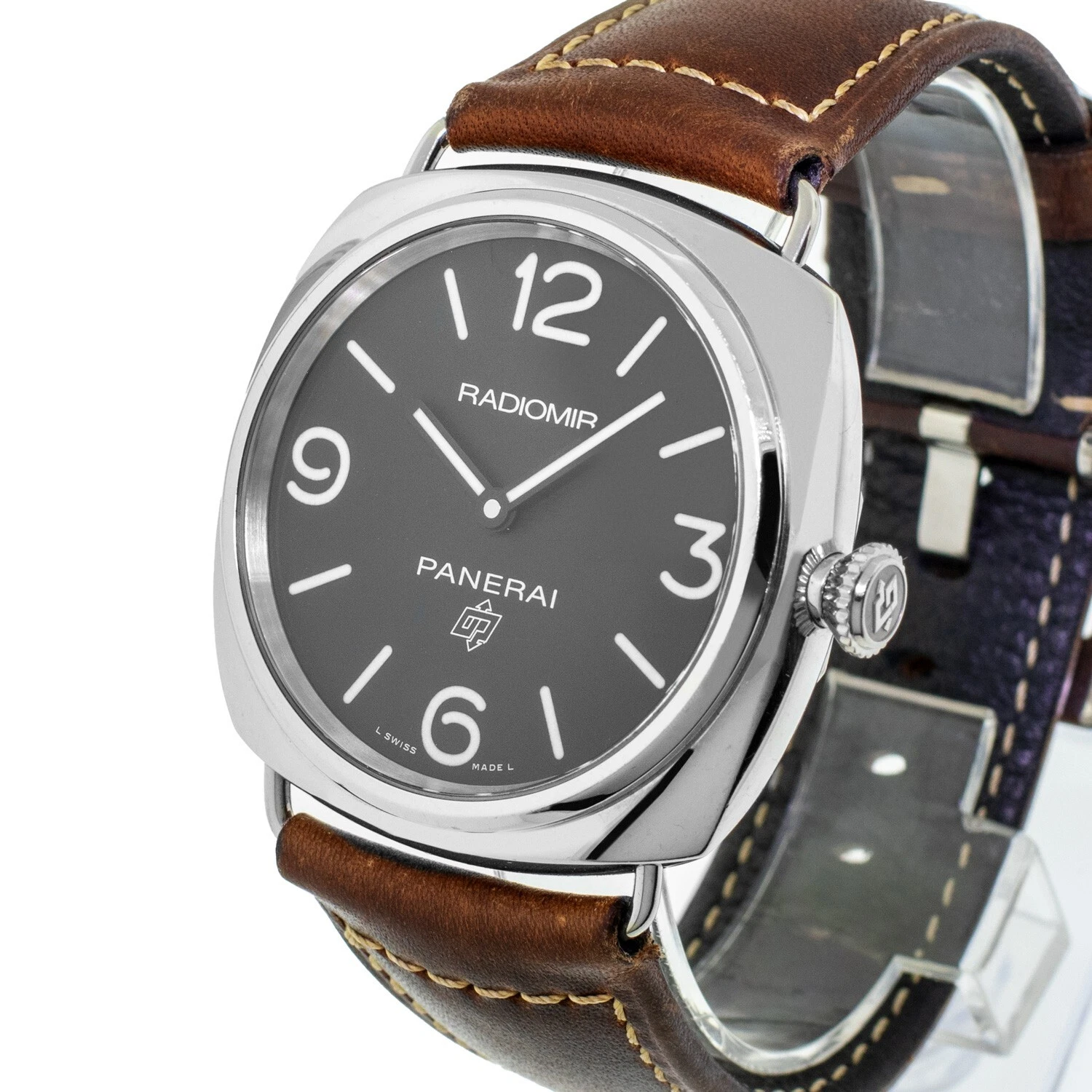 Panerai — Panerai Radiomir Stainless Steel Black Arabic Dial PAM00753
