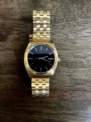Nixon Time Teller Men's Gold Black Dial Watch A045-1919-00 | eBay