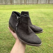 Sophie 17 Dark Gray With Silver Hardware Ankle Booties Nikki Style Girls 3 Guc
