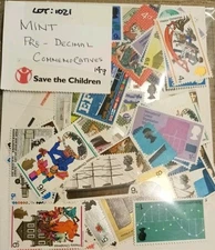 Lot: 1021. Mint GB Pre-Decimal Commemorative postage stamps. Thematics. 14g.