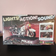Revell Lights Action Sound Police Motorcycle 9 Long Electronic Action Mk-278 Revell Lights Action Sound Police Motorcycle 9 Long Electronic Action Mk-278