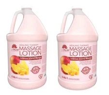 LA PALM Healing Therapy Massage Lotion - Intense Island Mango - 2 gallon