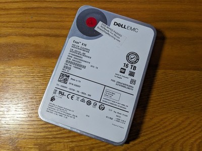 Seagate 16TB Exos X16 7.2K SATA 3.5'' Hard Drive HDD ST16000NM005G - 98% Health
