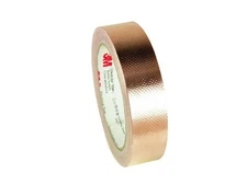 4.0 MIL EMI EMBOSSED COPPER SHIELDING TAPE, 1/2" X 18 Y