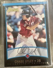 Bowman 2001 Draft Picks & Prospects Chase Utley - Rookie Card - Phillies. rookie card picture