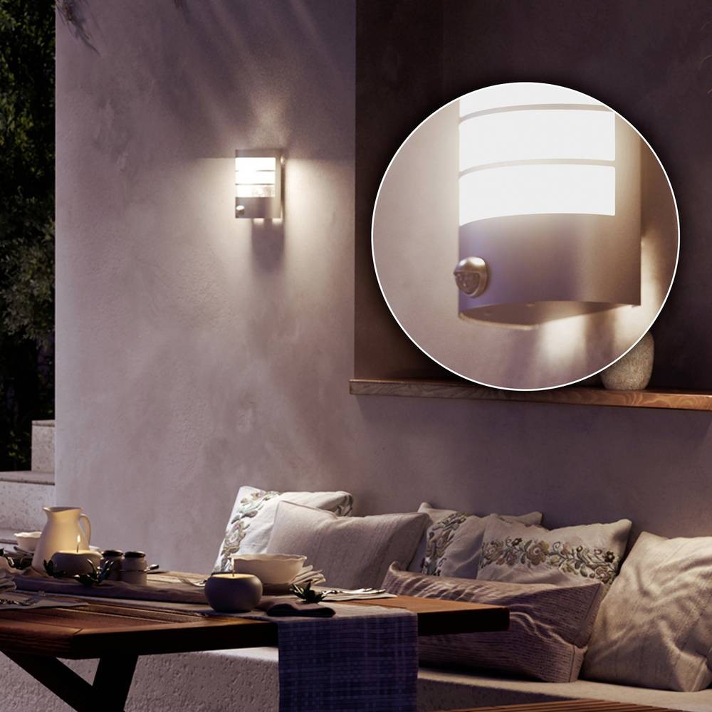 Applique extérieure E27 Philips Calgary anthracite pour éclairage de jardin