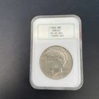 1922 S$1 MS 60 NGC Sample Label Peace One Dollar 199999-005 Liberty In Case