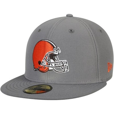 CLEVELAND BROWNS NFL NEW ERA STORM SIDELINE HELMET 59FIFTY FITTED HAT 7 5/8