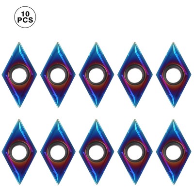 10pcs DCMT32.51 DCMT11T304 Carbide Inserts Nano-Blue Coating Insert is Suitable