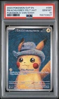 POKEMON PIKACHU/GREY FELT HAT 2023 SVP EN-SV BSP #085 POKEMON X VAN GOGH PSA 10