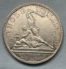 1861 Switzerland 5 F Silver
