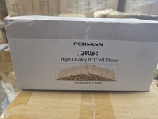 200 pcs Jumbo 8  Wooden Craft Sticks Pack Bulk Popsicle Sticks for Arts  Crafts