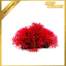 Artificial Fish Tank Plants, Red Flowers Pine...