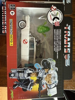Transformers x Ghostbusters Ectotron Ecto-1 | Hasbro Autobot | G1 40th BOX DAMAG