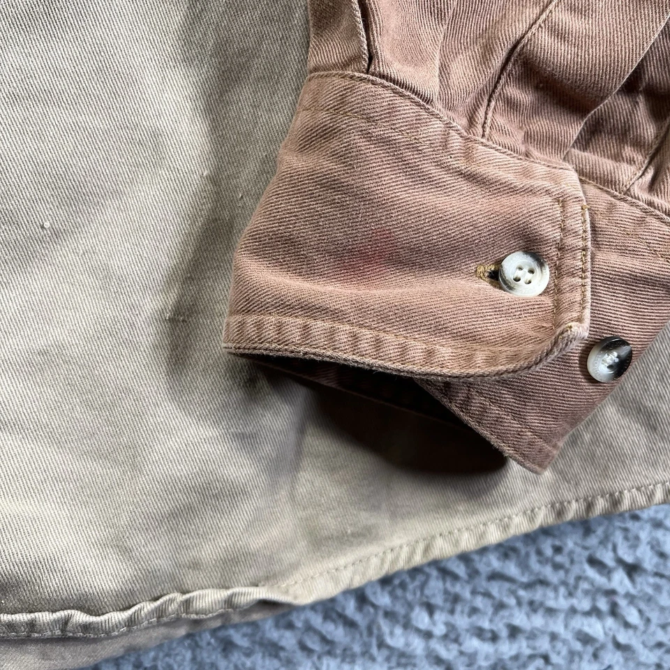 Camisa Remington De Colección Para Hombres Grande Bronceada Abotonada Tiro Codo Parche Caza Foto 4 de 4