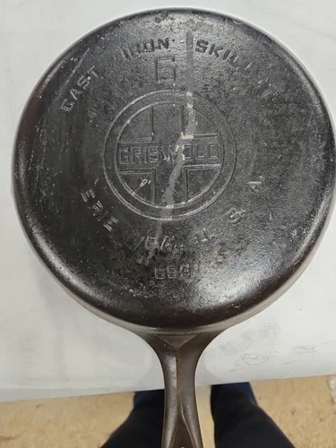 Griswold #6 Cast Iron Skillet (699) Large Block Vintage