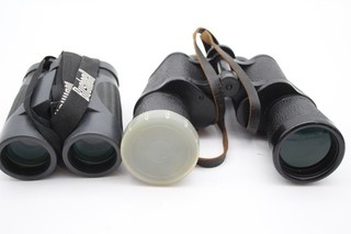 Binoculars Working Inc 6nu Made In USSR 7x50 & Bushnell 8x42 Waterproof x 2