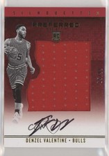 2016-17 Panini Preferred Rookie Silhouettes 65/99 Denzel Valentine #40 Auto 00am