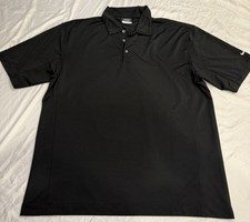 Nike Men's Sphere Dry Diamond Polo Shirt Short Sleeve, Black, Size Large