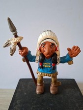 Rare Figurine Schleich Morris Dargaud 1984 LUCKY LUKE - CHEF INDIEN 