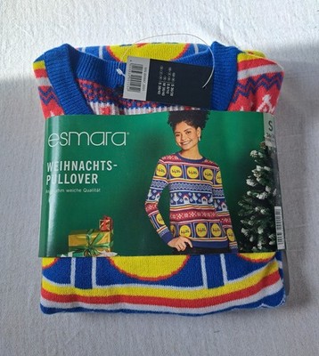 Esmara - LIDL Weihnachten Pullover 2022 - OVP | Größe: S (36/38) | Farbe: Blau