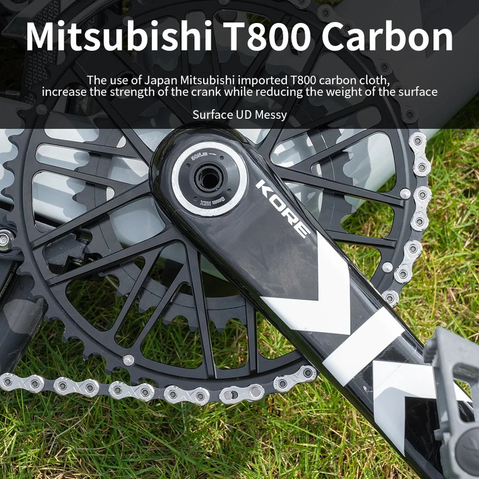 Карбоновая Кривошипная Система для Дорожного велосипеда 165/170/172.5 мм Шатуны с Одной/Двойной Передней звездочкой - Изображение 3 из 4