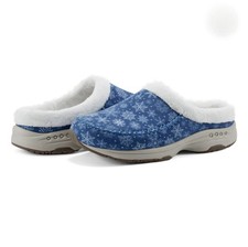    BNIB HTF EASY SPIRIT TRAVELFURR CLOGS SNOWFLAKE SIZE 11    FREE SAME DAY SHIP