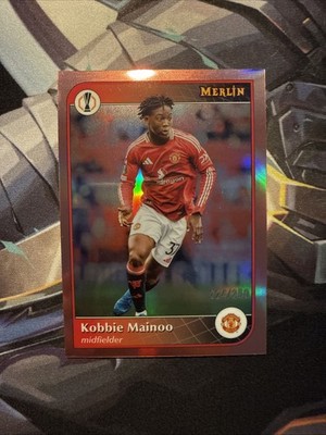 Kobbie Mainoo 2024-25 Topps Merlin UCC Rose Gold Refractor /250 #117