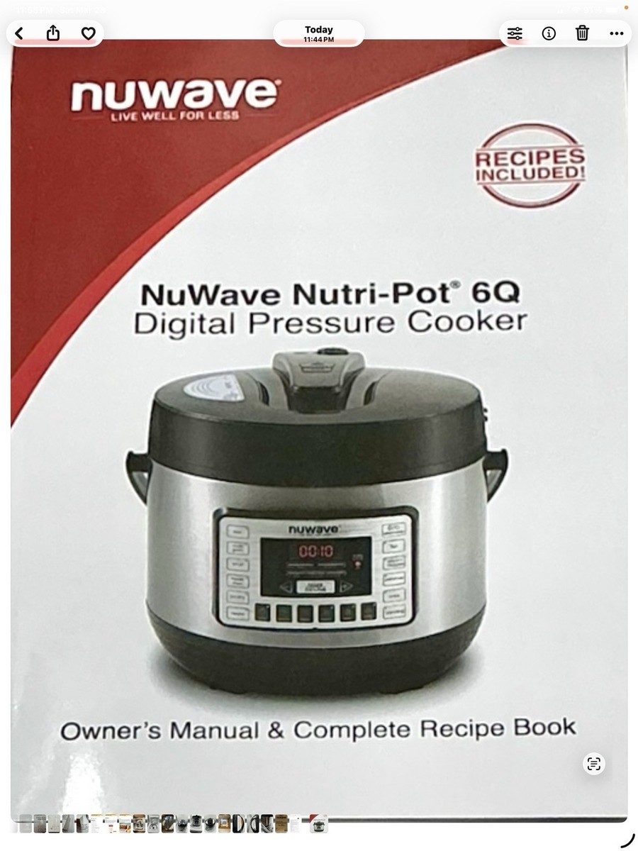 Auto-cuiseur électrique NuWave Nutri-Pot 6qt (6 Litres) - Modèle 33102
