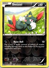 Sneasel 60/114 Common Steam Siege Pokemon Reverse Holo NM