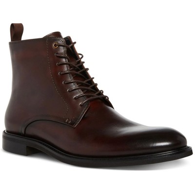 Steve Madden Men s Brown Yenith Lace-Up Boots Size 12 Retail Price $135
