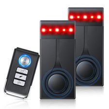 108dB Car Alarm System, Car Anti-Theft Vibration Sensor Alarm Red Light, Wi...
