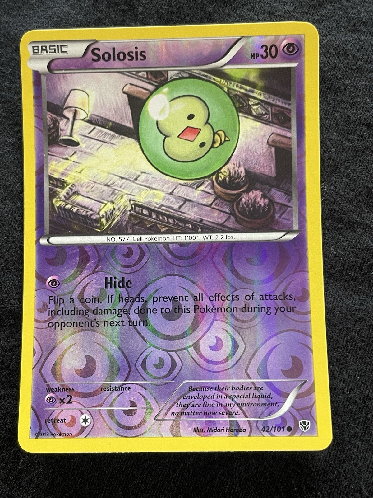 Solosis 42/101 Plasma Blast Reverse Holo LP Condition