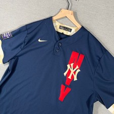 New York Yankees Jersey Mens XL Blue Nike MLB All Star Game 2021 Baseball