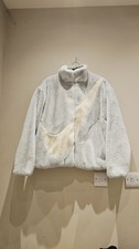 Nike Faux Fur Teddy Fleece Oversized Jacket Size S 8-14