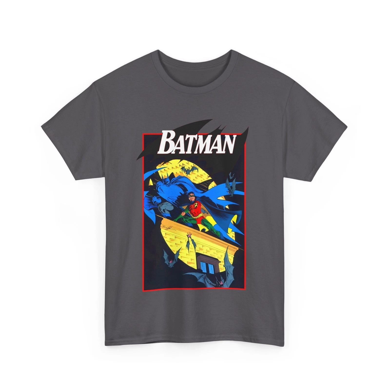 Batman & Robin T-Shirt - Norm Breyfogle Art - DC Comics - Dynamic Duo - Gotham