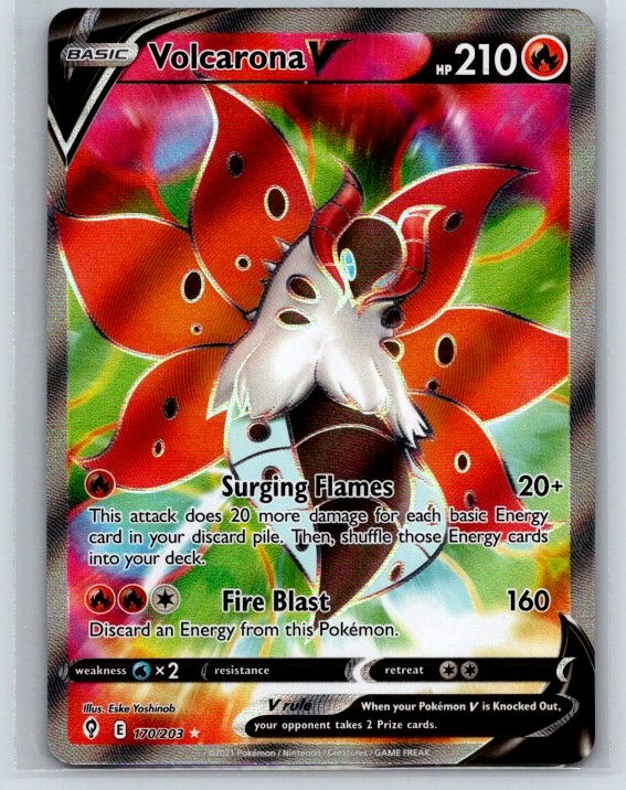 Volcarona V 170/203 Evolving Skies Holo NM