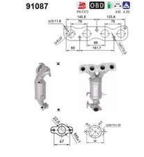 AS Katalysator 91087 für SUZUKI IGNIS 3 MF FF SWIFT 5 AZ A2L412 ZC83S ATK412
