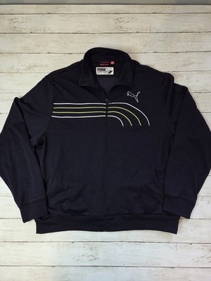 Puma Y2K Retro Style Navy Full Zip Track Jacket Men s Size XL Athleisure
