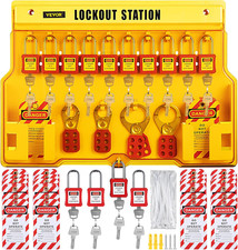 58 PCS Lockout Tagout Kits, Electrical Safety Loto Kit Includes Padlocks, Lockou