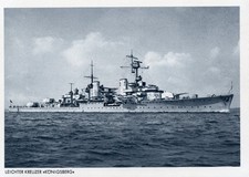 Ak Leichter Kreuzer Königsberg – Originale Fotopostkarte