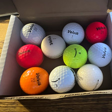 Volvik Vivid Multicolour Golf Balls - Mixed Pack - 10 Balls