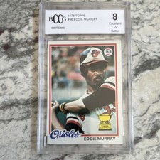 1978 Topps Eddie Murray #36 BCCG 8 Baltimore Orioles Rookie Baseball Card
