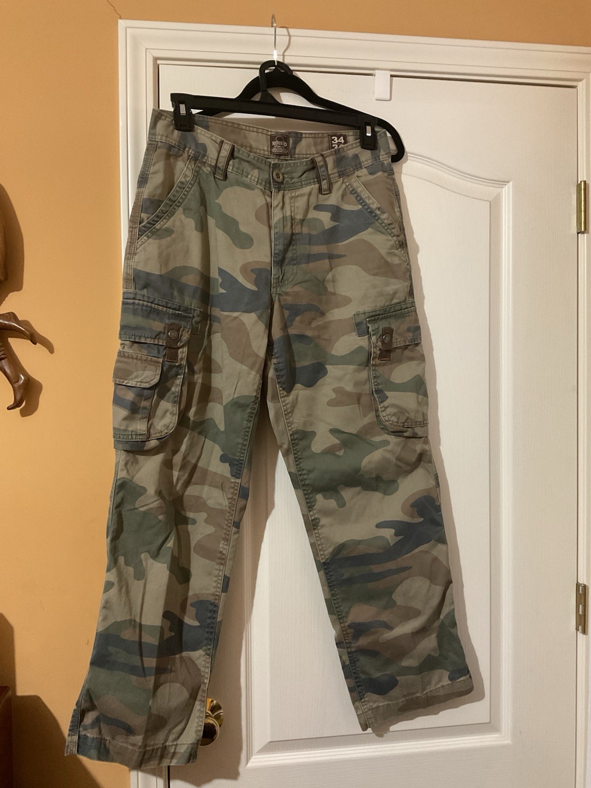 Redhead Men’s Green/Brown Desert Straight Leg Camouflage Hunting Pants 34/30