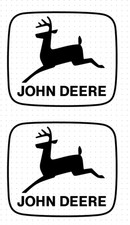 2x For John Deere Premium Vinyl Sticker 2-pack Yellow Green Black 2x For John Deere Premium Vinyl Sticker 2-pack Yellow Green Black